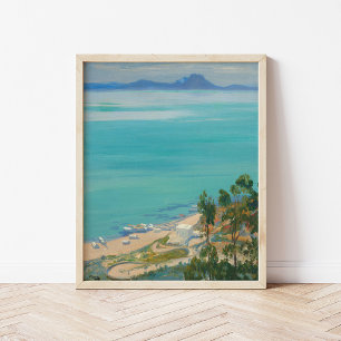 The Bay of Tunis, Morning Sir John Lavery Poster