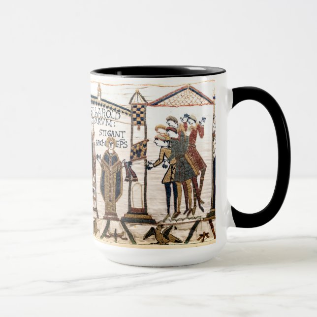 The Bayeux Tapestry: Coronation of Harold Mug (Right)