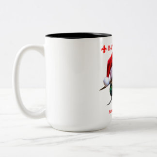 The Bayou Fly says Happy Holidays  Two-Tone Coffee Mug
