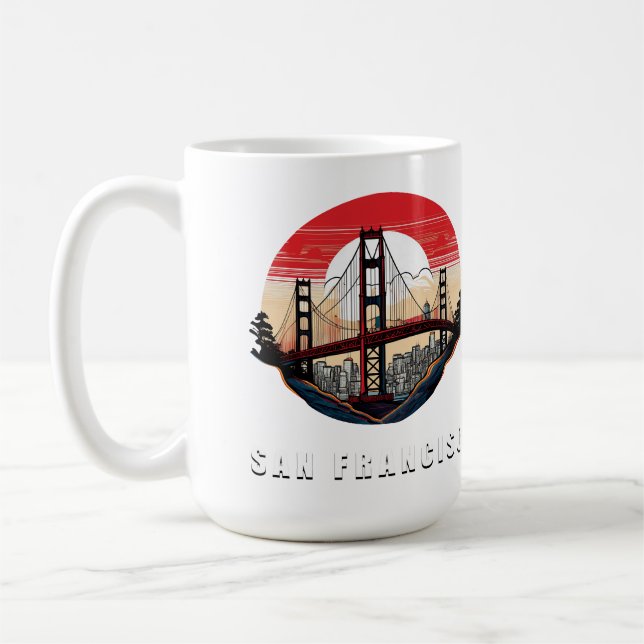 The Bay's Embrace (City of dreams) Coffee Mug (Left)