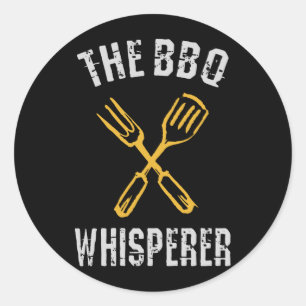 The BBQ Whisperer Classic Round Sticker