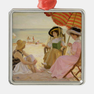 The Beach, 1929 Metal Tree Decoration