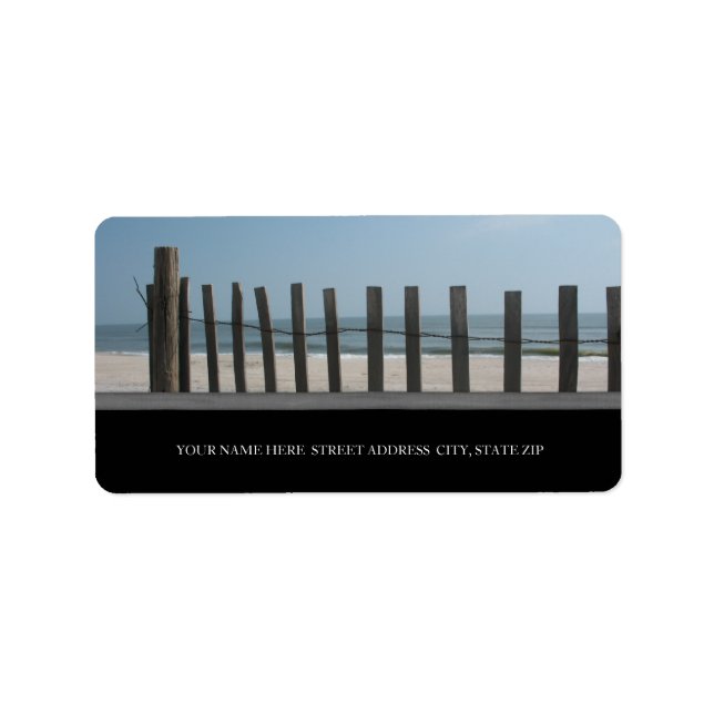 The Beach Address Labels (Front)