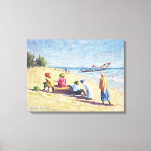 The Beach at Abene Senegal 1997 Canvas Print