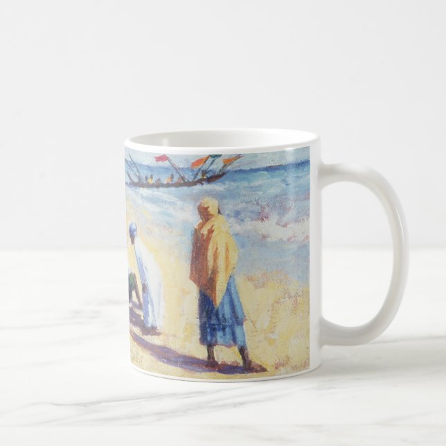 The Beach at Abene Senegal 1997 Coffee Mug (Right)