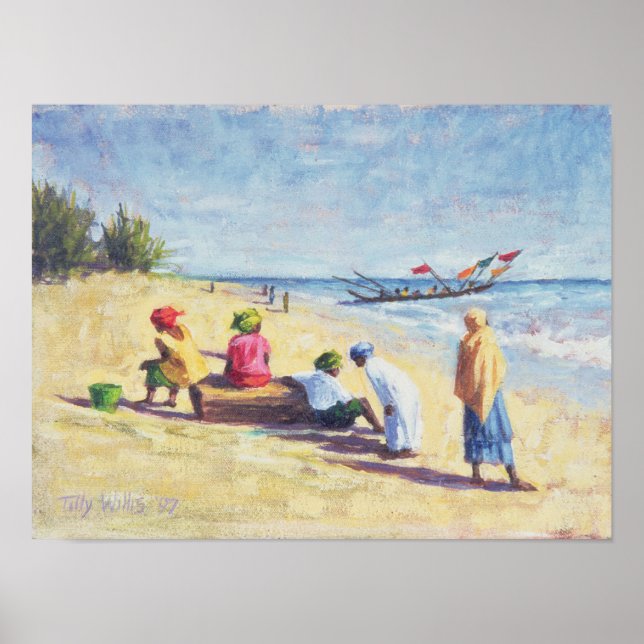 The Beach at Abene Senegal 1997 Poster (Front)