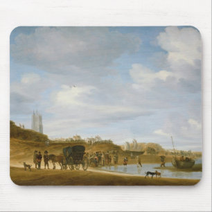 The Beach at Egmond-an-Zee Mouse Mat