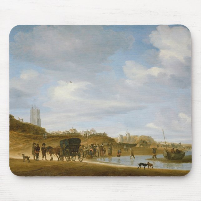 The Beach at Egmond-an-Zee Mouse Mat (Front)