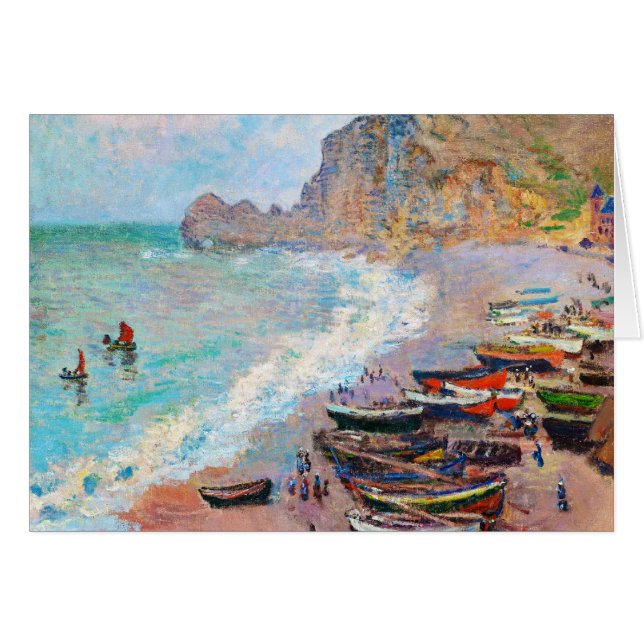 The Beach at Etretat Claude Monet (Front Horizontal)