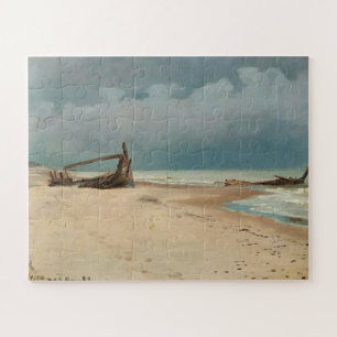 The beach at Højen by P.S. Krøyer, Art Jigsaw Puzzle