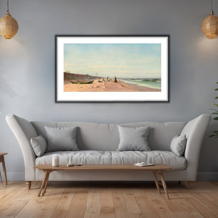 The Beach At Long Branch, New Jersey  Poster