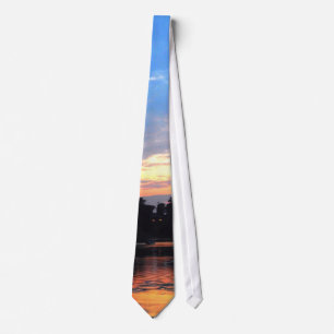 The Beach at Sunset Tie