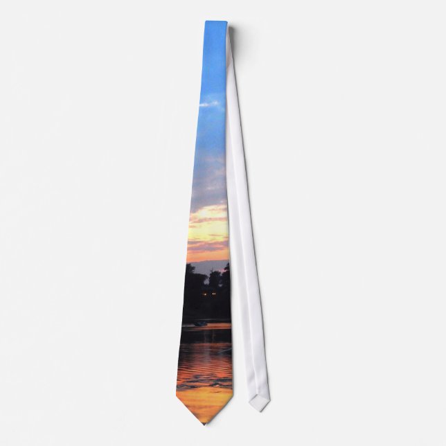 The Beach at Sunset Tie (Front)