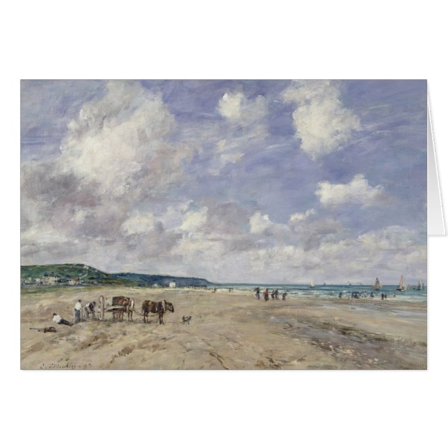 The Beach at Tourgeville, 1893 (Front Horizontal)