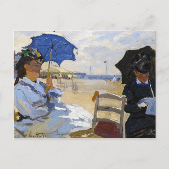 The Beach at Trouville Claude Monet Postcard (Front)
