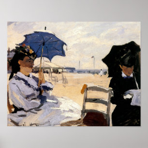The Beach at Trouville Poster