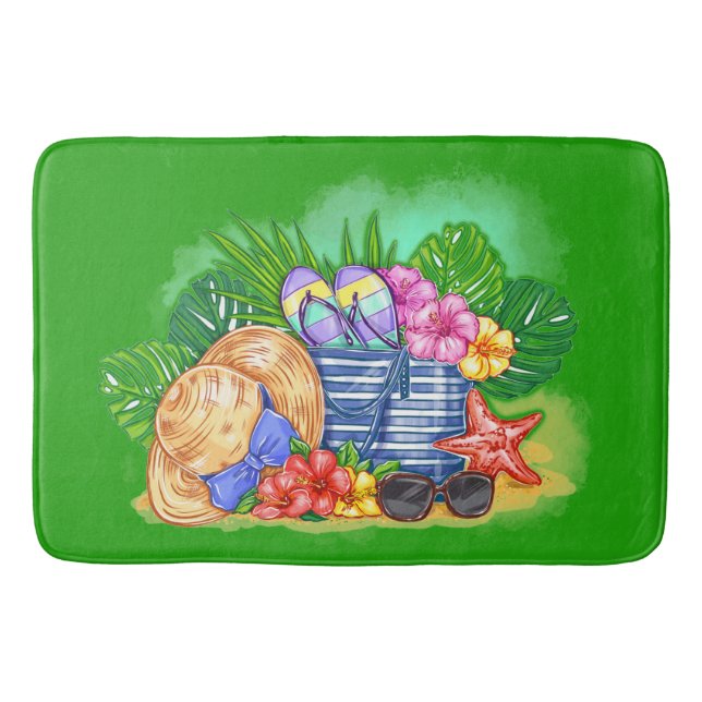 The Beach Beauty  Bath Mat (Front)