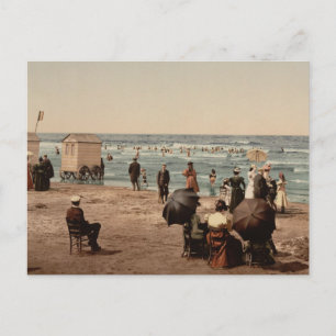 The beach, Blankenberghe, Belgium Postcard