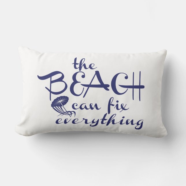 The Beach Can Fix Everything Lumbar Cushion (Front)