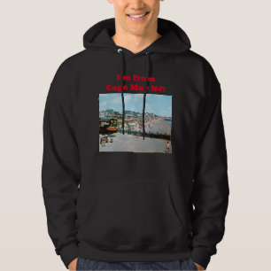 The Beach, Cape May NJ, Vintage Hoodie