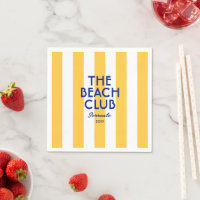 The Beach Club Sorrento Yellow Cabana Stripe 