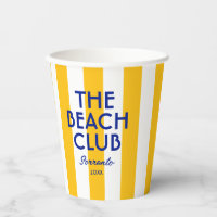 The Beach Club Sorrento Yellow Cabana Stripe