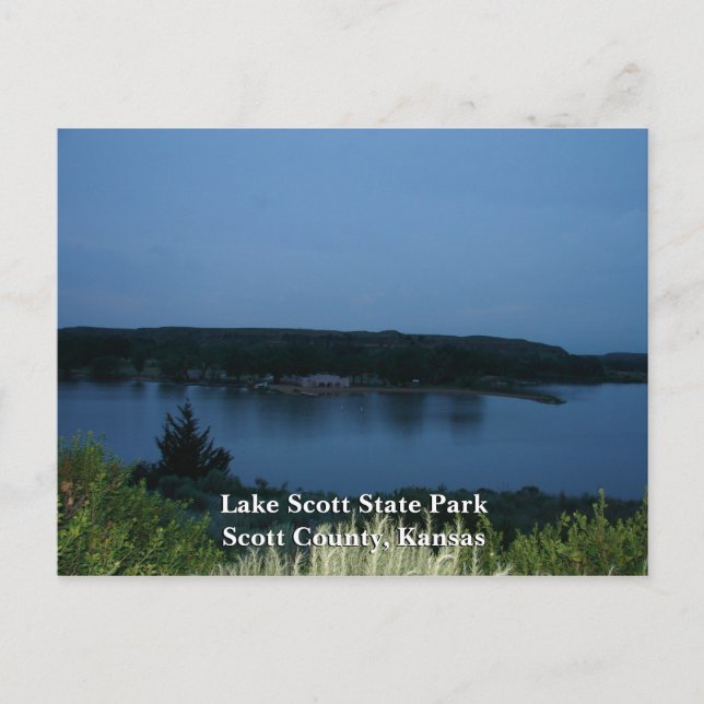 The Beach House-Lake Scott State Park Postcard (Front)