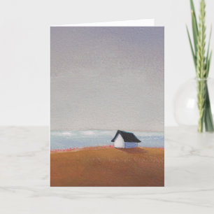 The Beach House - pretty seaside art CUSTOMIZE IT Card