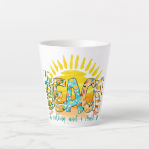 The Beach is Calling and I Must Go Latte Mug