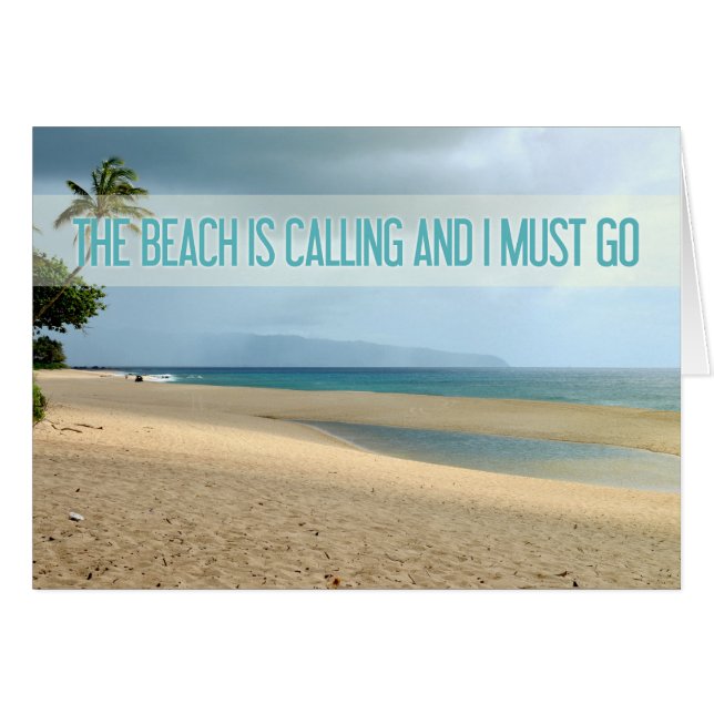 The Beach Is Calling Kailua Beach Photograph (Front Horizontal)