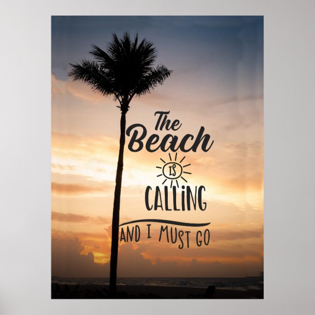 The Beach is Calling Poster (Front)