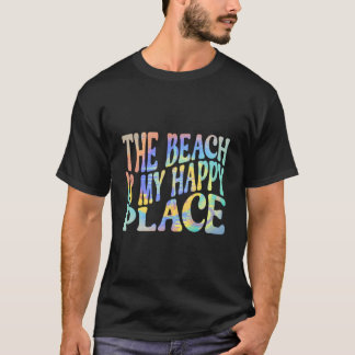 The Beach Is My Happy Place Fun Summer Beach T-Shirt
