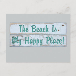 The Beach is My Happy Place Postcard