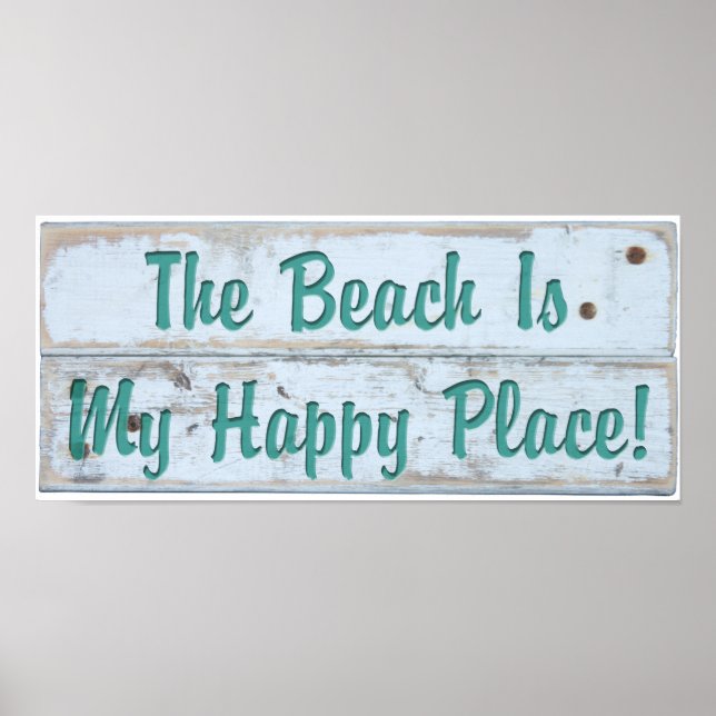 The Beach is My Happy Place Poster (Front)