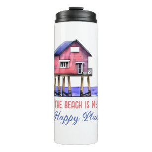 The Beach is my Happy Place Thermal Tumbler