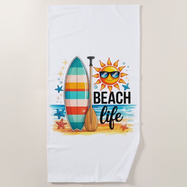 The Beach Life  Towel (Front)