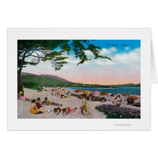 The Beach Scene at Carmel, California (Front Horizontal)
