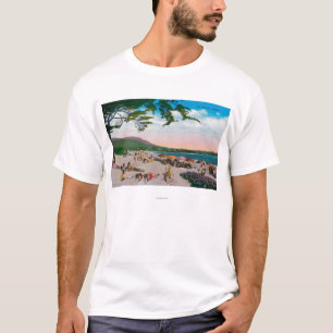 The Beach Scene at Carmel, California T-Shirt