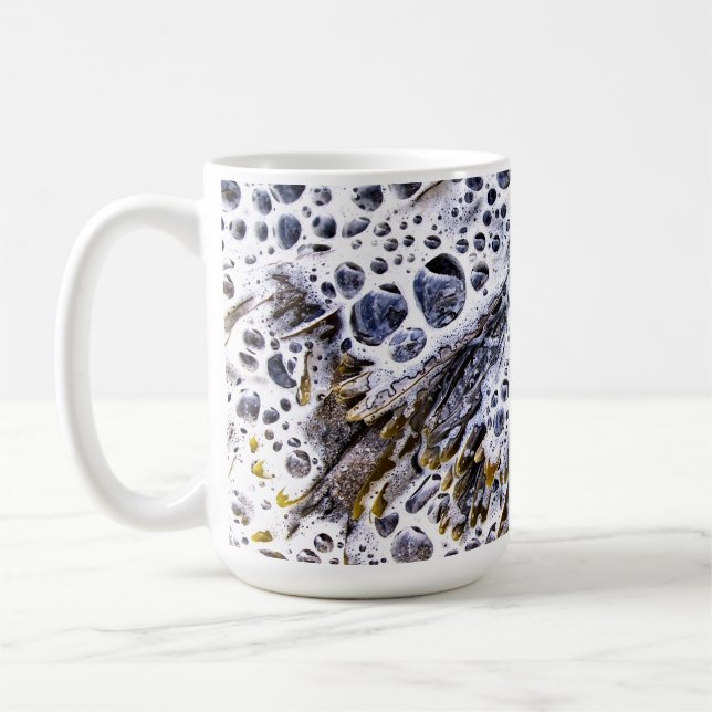 THE BEACH, SEAWEED, WATER AND SAND COFFEE MUG (Left)