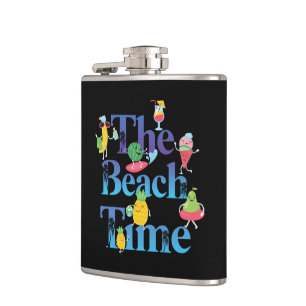 The Beach Time Hip Flask
