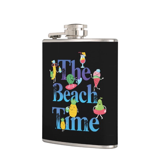 The Beach Time Hip Flask (Left)