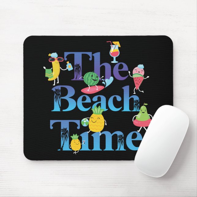 The Beach Time Mouse Mat (With Mouse)