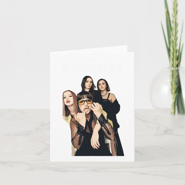The Beache's Band Artwork Sticker  Card (Front)