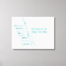 The Beaches of Encinitas Canvas