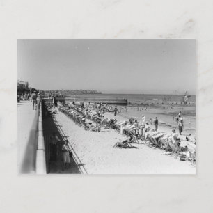 The beaches of Tel Aviv in the 1930's Postcard