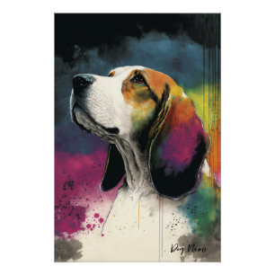 The Beagle Dog - Composition 001 Poster