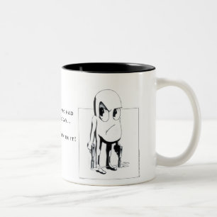 The Bean who had a very bad day & dealt with it! Two-Tone Coffee Mug