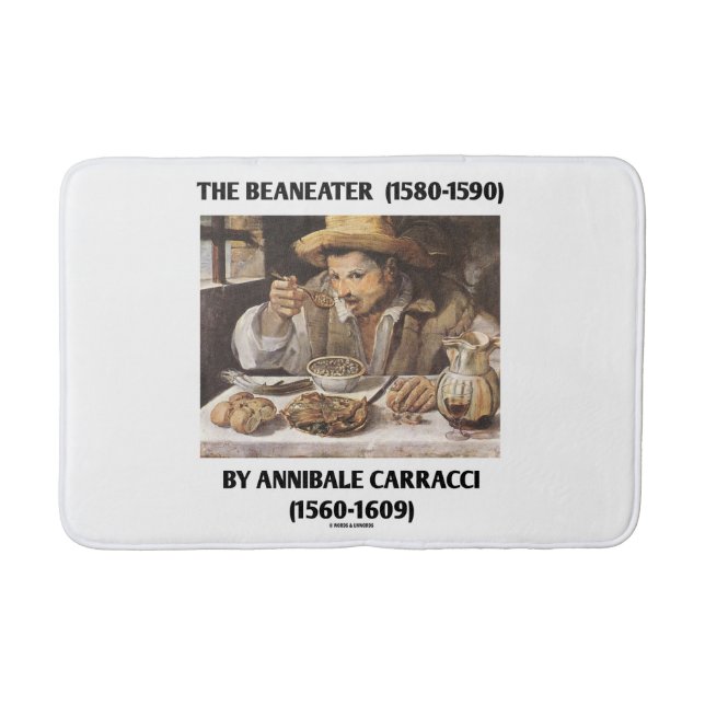 The Beaneater (1580-1590) By Annibale Carracci Bath Mat (Front)