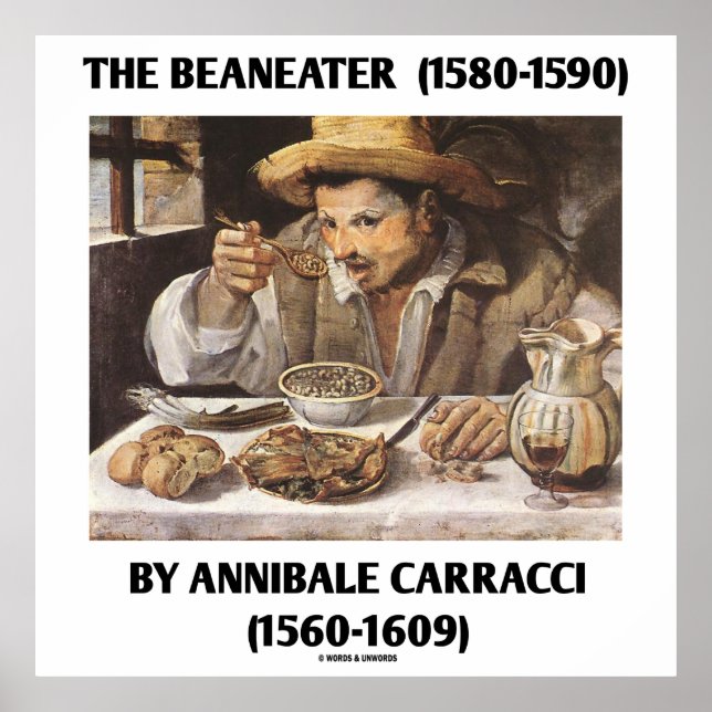The Beaneater (1580-1590) By Annibale Carracci Poster (Front)
