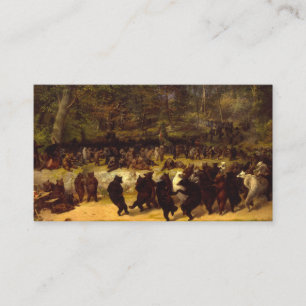 The Bear Dance, 1870 by William Holbrook Beard Business Card